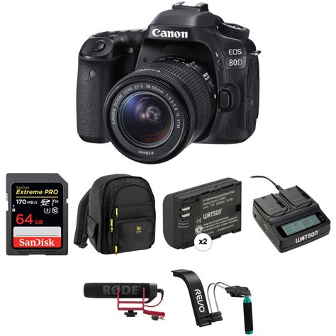 Canon Eos 80d Dslr Camera With 18 55mm Lens Video Kit Bandh Photo
