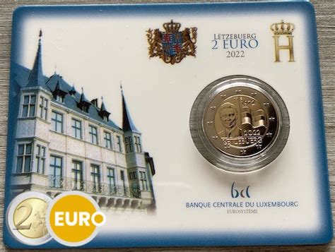 2 Euros Luxembourg 2022 50 Ans Du Drapeau Luxembourgeois Bu Fdc