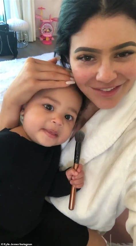 Kylie Jenner Showers Babbling Daughter Stormi With Cuddles During