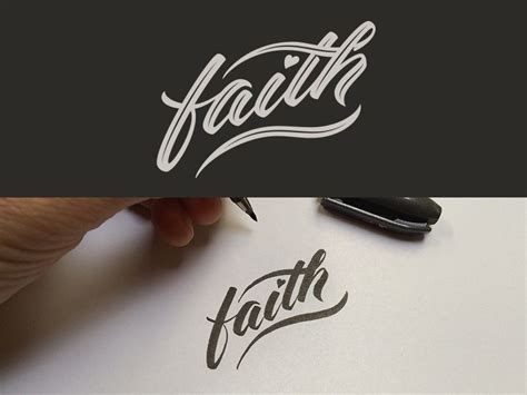 Faith Types Of Lettering Typography Letters Hand Lettering