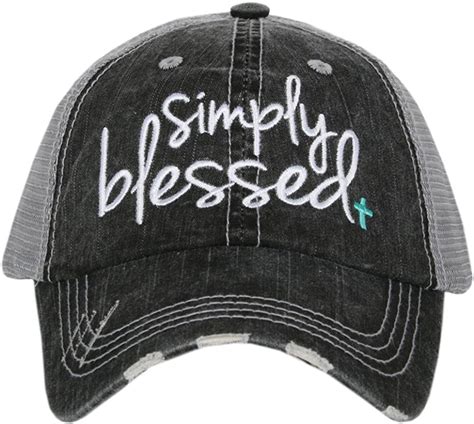 Katydid Simply Blessed Baseball Cap Trucker Hat For Women Stylish Cute Ball Cap Mint At