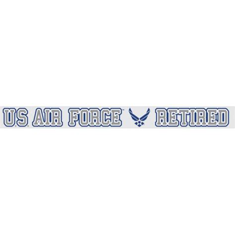 Air Force Retired Window Strip Decal