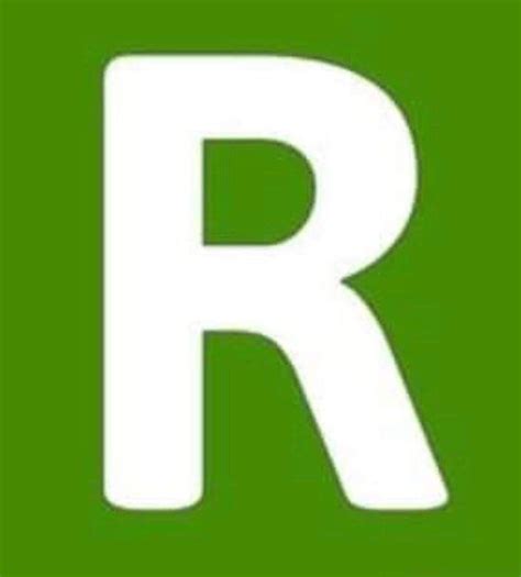 Letter R Symbols Glyphs Icons