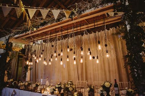 Magical Winter Wonderland Rustic Wedding Wedding Bridal Table