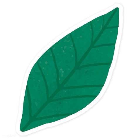 Green Leaf Sticker Png Royalty Free Stock Transparent Png 2030663
