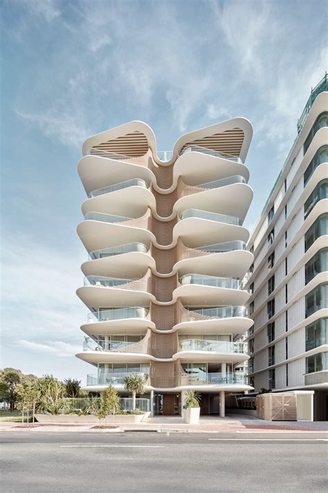 Retractable Screens Shelter Seafront Apartment Block In Australia By