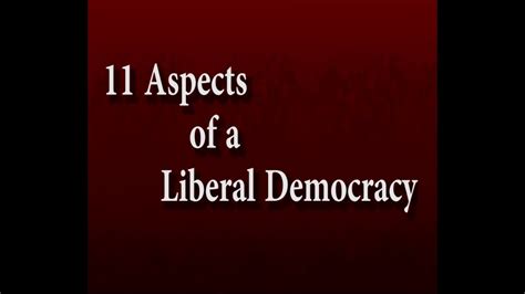 Where does that vote go? 11 Aspects of a Liberal Democracy - YouTube