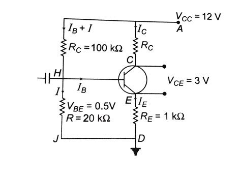 in the circuit shown in figure find the value of rc