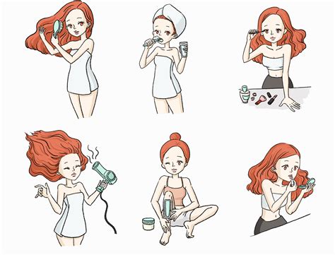 Girl S Daily Routine By Eunbyul Kwak On Dribbble