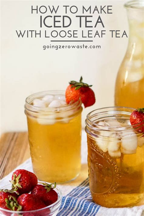 Now, tie the corners to close. How to Make Iced Tea with Loose Leaf Tea - Going Zero ...