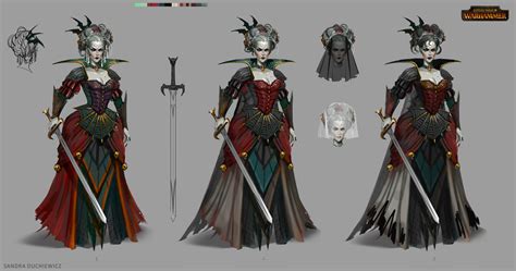 Total War Warhammer Concept Art Vampire Lady By Telthona On Deviantart