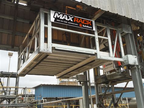 Maxrack Truck Loading Platform With Elevating Safety Cage Saferack