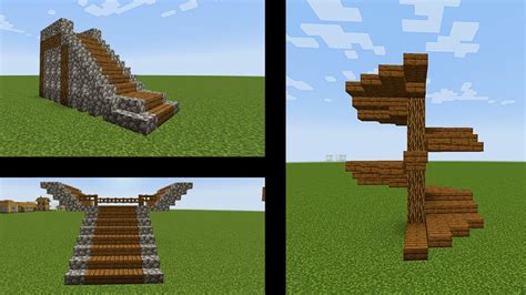 Minecraft Staircase Designs 2 Easy Minecraft Tutorial Youtube