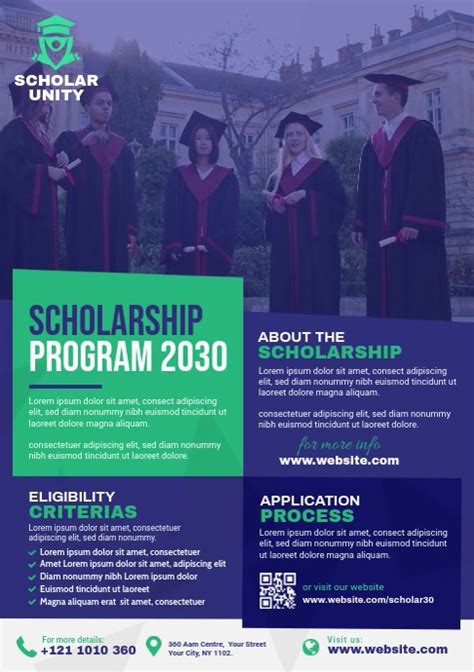 You should look for the letter of intent for scholarship sample on the internet before writing the letter. Scholarship Program Flyer Template | PosterMyWall