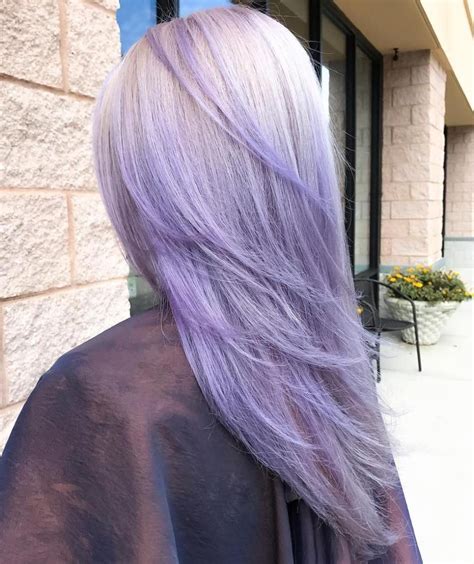 Pastel Silver Lavender Hair Color Colorxml