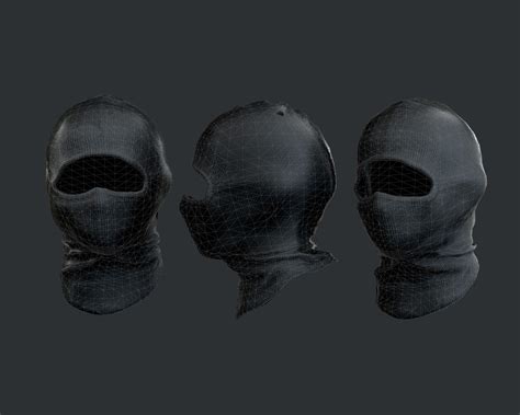 3d Game Asset Store Military Police Swat Equipment Mask Game Ready 01