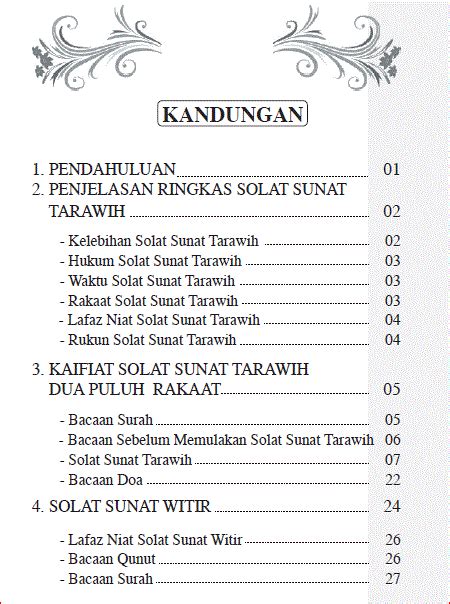 Download E Book Percuma Panduan Solat Sunat Tarawih