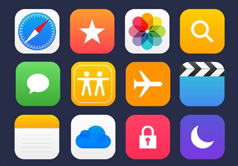 Apple Apps Vector Icons Graphicsfuel
