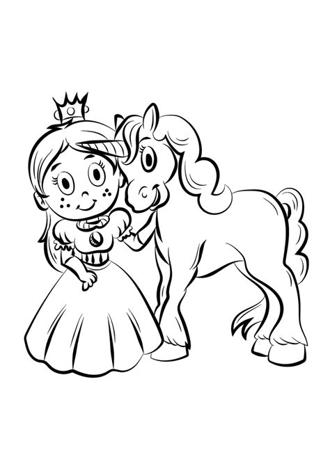 Kleine Prinzessin Ausmalbild