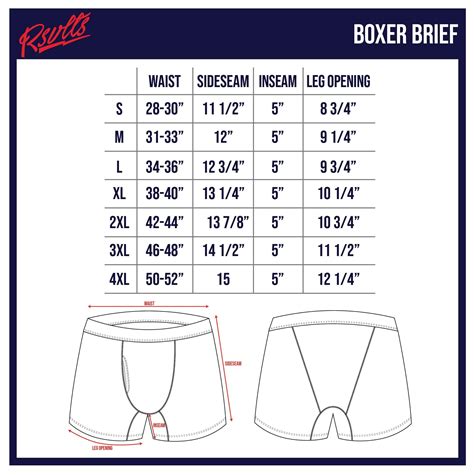 Hanes Underwear Size Chart Men