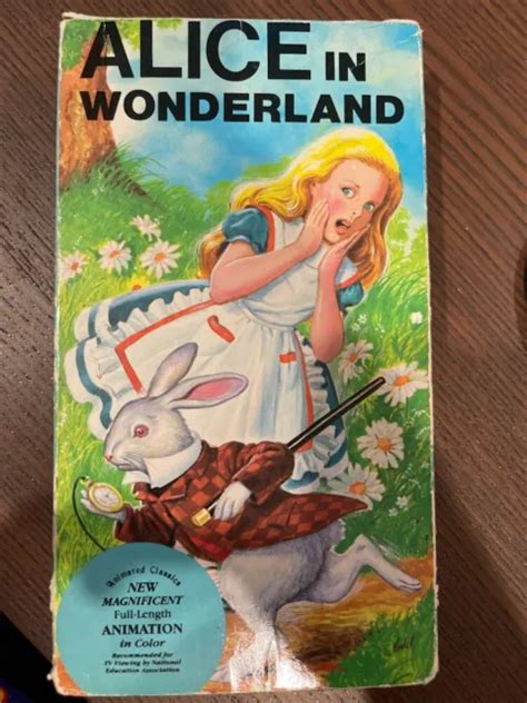 Alice In Wonderland By Lewis Carroll Cva Vhs Movie Tape 1989 Rare 13