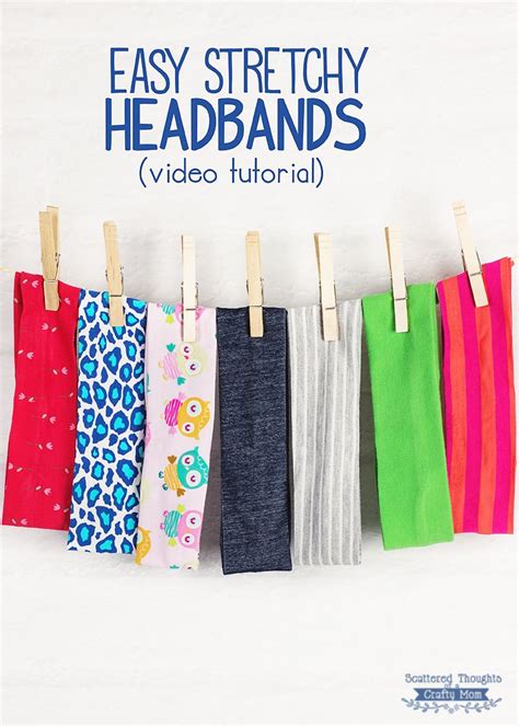 How To Make A Stretchy Headband Video Tutorial And Free Template