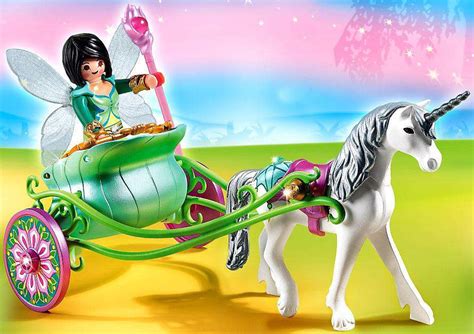 Playmobil Fairies Unicorn Carriage With Butterfly Fairy Set 5446 Toywiz