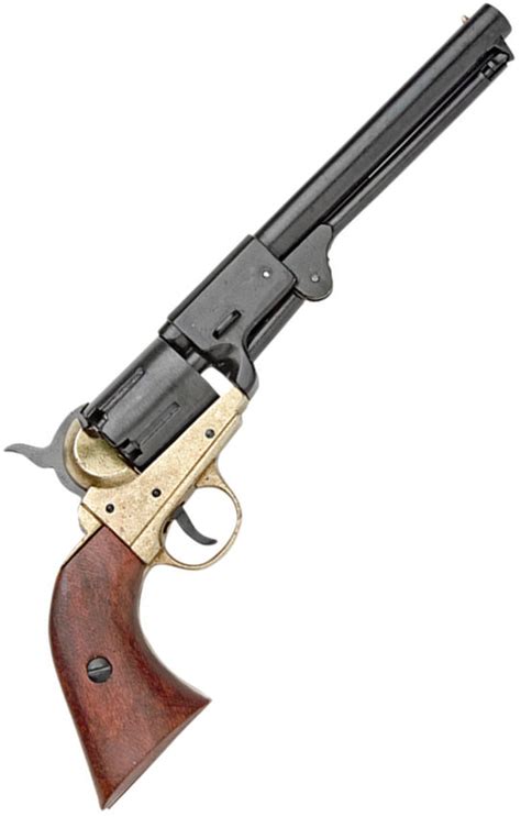Denix M1851 Navy Revolver Brass Replica 1083l Atlantic Knife Company