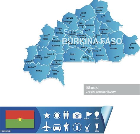 Peta Burkina Faso Ilustrasi Stok Unduh Gambar Sekarang Afrika