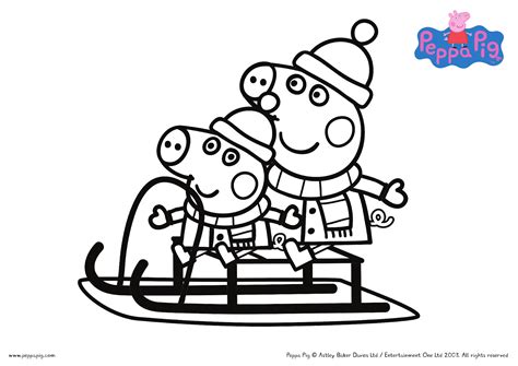 Peppa Pig Christmas Snowman Printable Colouring Page Drakl 59 Off