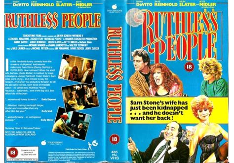 Ruthless People On Touchstone Home Video United Kingdom Betamax