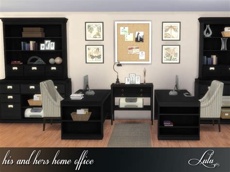 His And Hers Home Office By Lulu265 At Tsr Sims 4 Updates