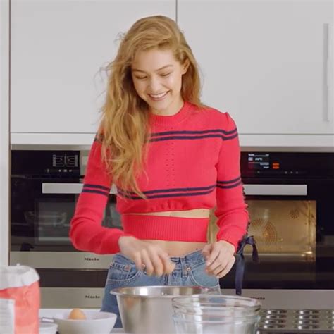 Gigi Hadid Stars In British Vogue Cooking Video Teen Vogue