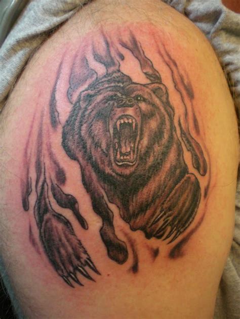 13 Beautiful Tribal Bear Tattoo Only Tribal