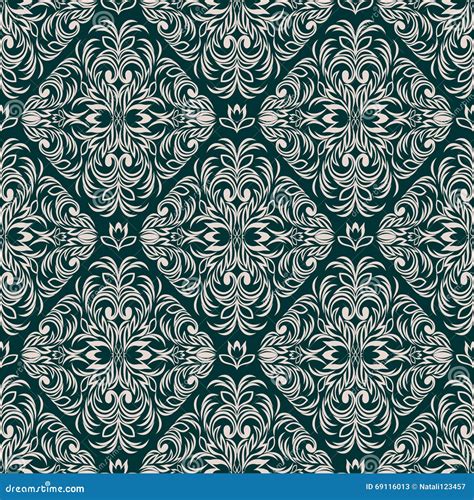Seamless Intricate Ornamental Wallpaper For Design Stock Vector