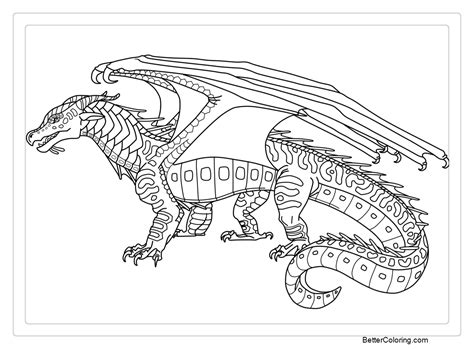 Printable Wings Of Fire Coloring Pages