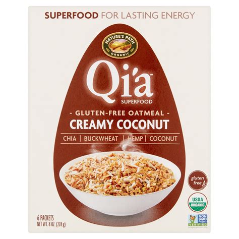 Natures Path Organic Qia Superfood Creamy Coconut Gluten Free Oatmeal