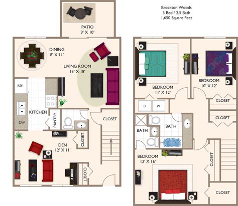 Floor Plan Details Brockton Apartments Indianapolis In