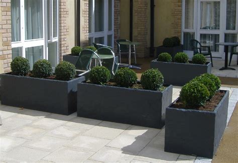 This Photo About Modern Planters Best Decoration Home Entitled As Outside Planter Black