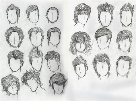 But weather is realistic or japanese cartoon way, it always starts with 2 steps Drawing man hair. | Realistic drawings, Hair sketch, Drawings