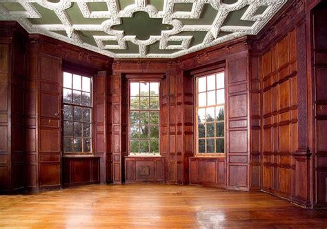 Antique English Country House Jacobean Oak Panelled Room From The Old
