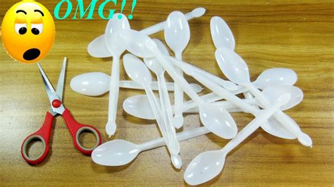 Diy Plastic Spoon Craft Idea Best Out Of Waste Diy Arts And Crafts