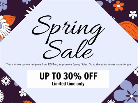 Editable Spring Sale Poster Templates Online
