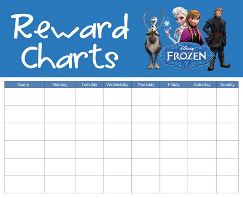 9 Best Images Of Free Printable Frozen Behavior Charts Boys Free