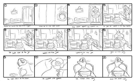 30 second animation storyboards and layouts