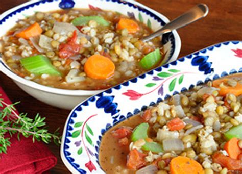 When the soup is ready, add the barley and cook the soup for another 15 or 20 minutes, until the barley is tender. Barley Lentil Soup Recipe
