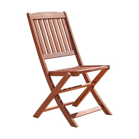 The piana folding chair, designed by david chipperfield for alessi, is available in four colors; Vifah Malibu Folding Wood Outdoor Dining Chair (2-Pack ...