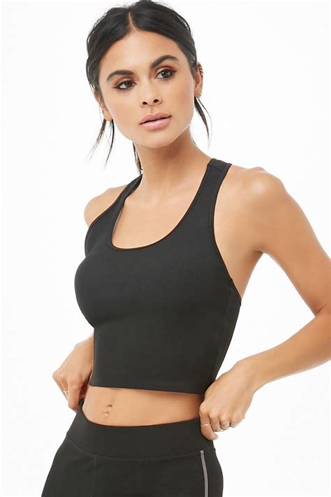 Shop Active Ribbed Cropped Tank Top For Women From Latest Collection At Forever