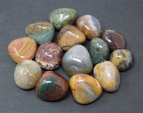 Fancy Jasper Tumbled Stones Choose 2 Oz 4 Oz 8 Oz Or 1 Lb Bulk Lots