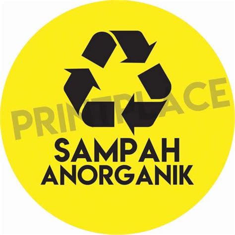 Jual STIKER SAMPAH ANORGANIK Jakarta Pusat Printplace Tokopedia